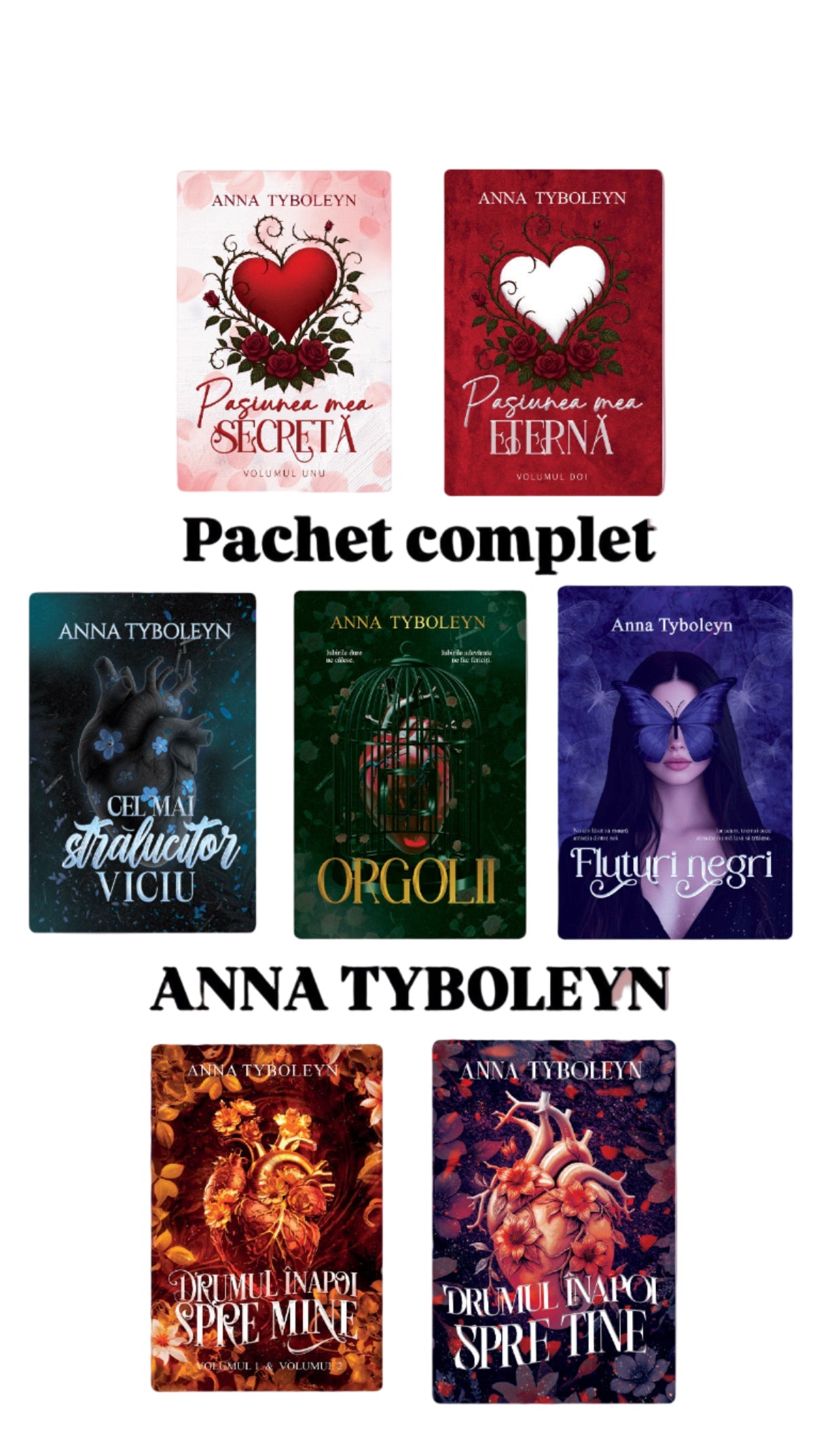 Pachet complet Anna Tyboleyn – 6 cărți + Jurnal